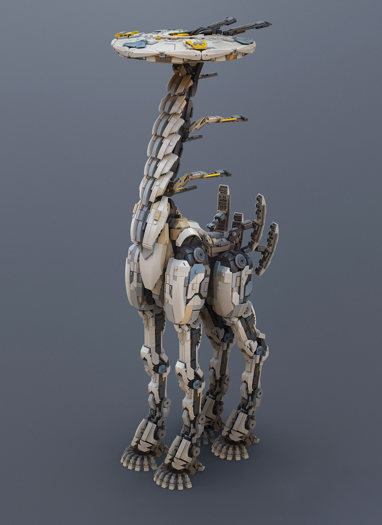 The Tallneck, rebuilt brick by brick